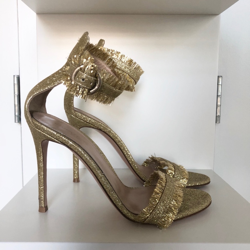 Gianvito Rossi Portofino Fringe Heels
